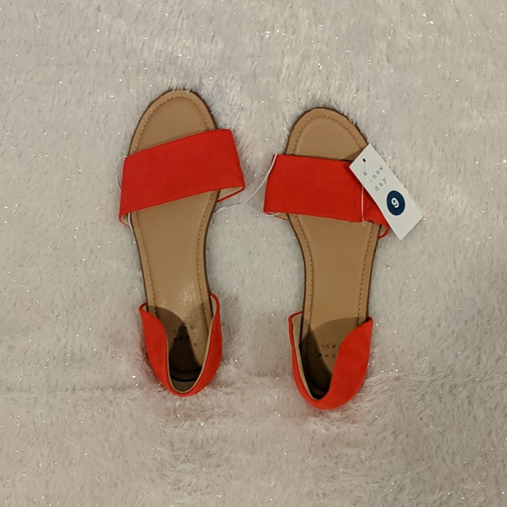 Orange A New Day Sandals - Size 9